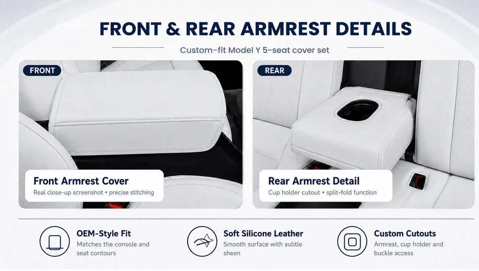 Front Rear Armrest Details
